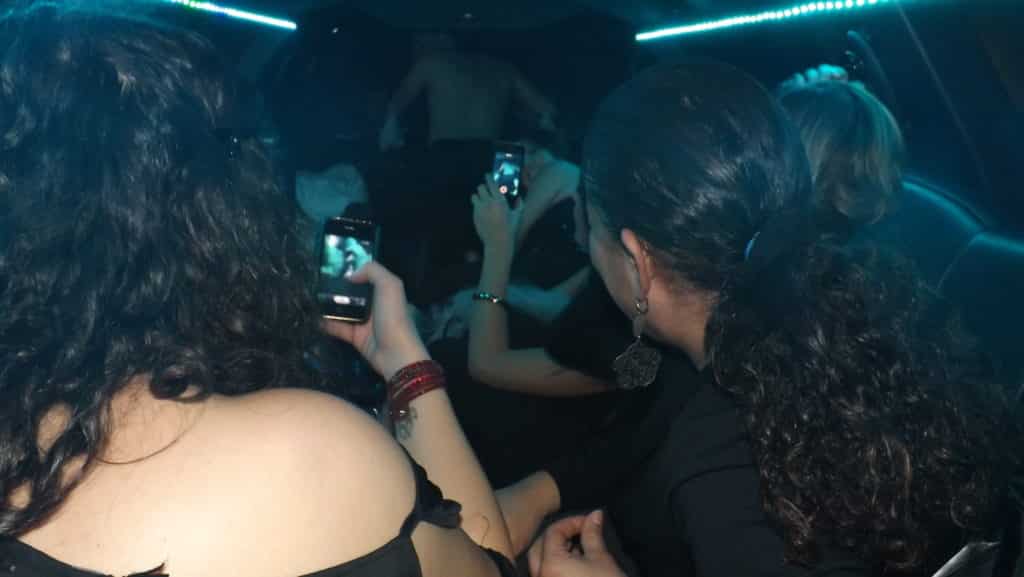 striptease limousine Roma